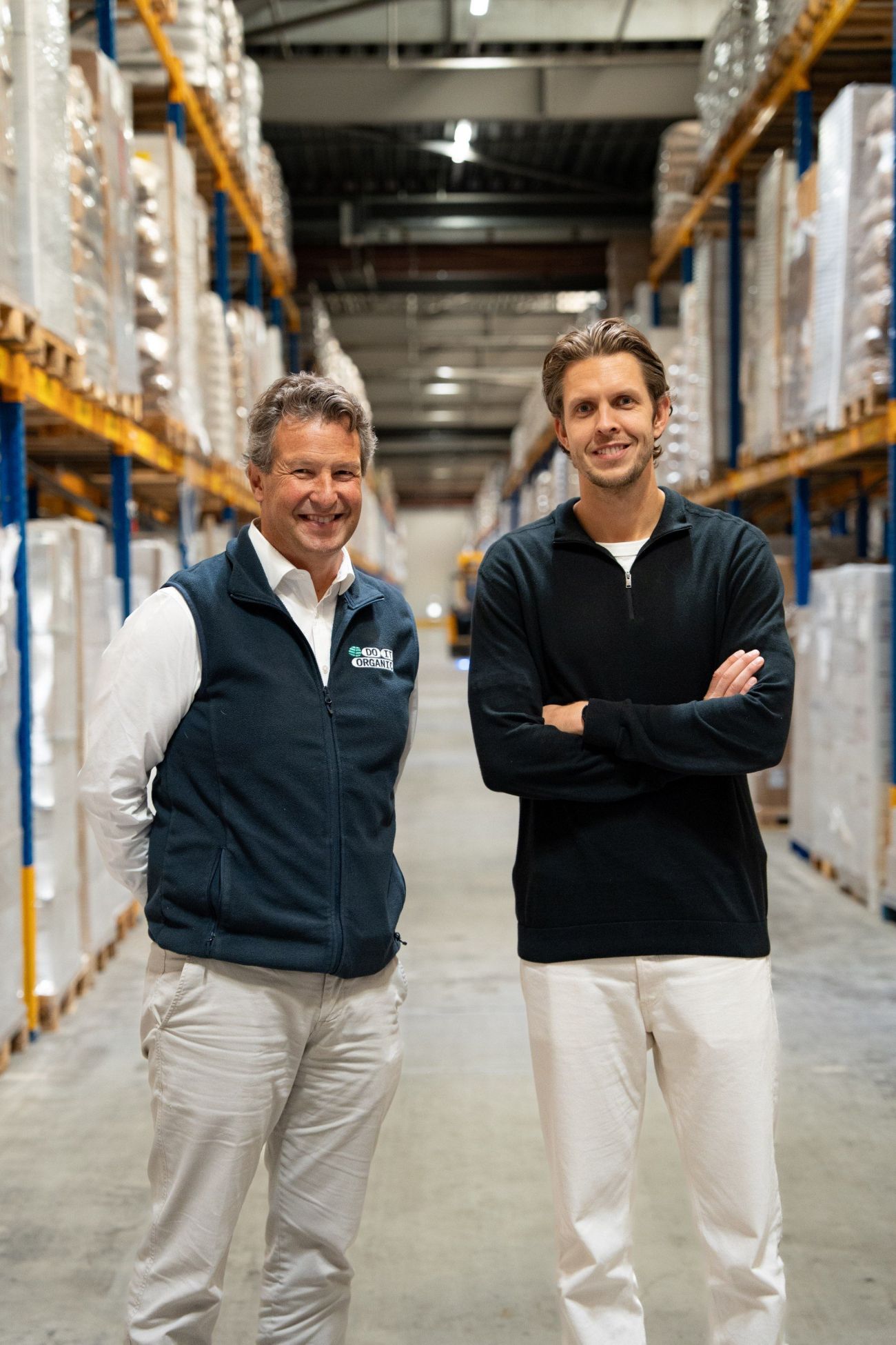 Hendrik and Joren in our warehouse