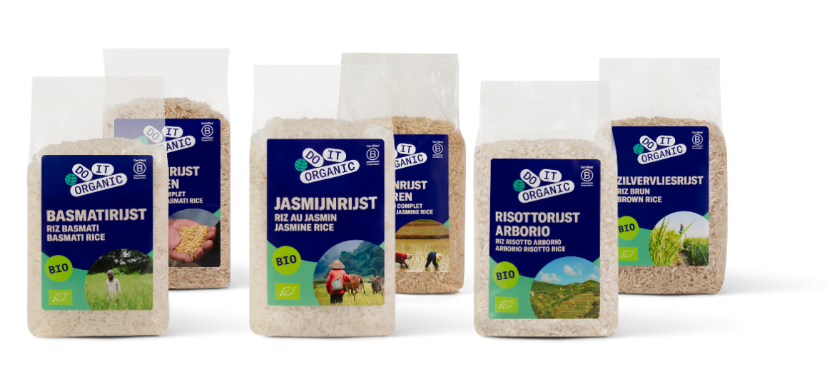 DO IT Organic rice packaging