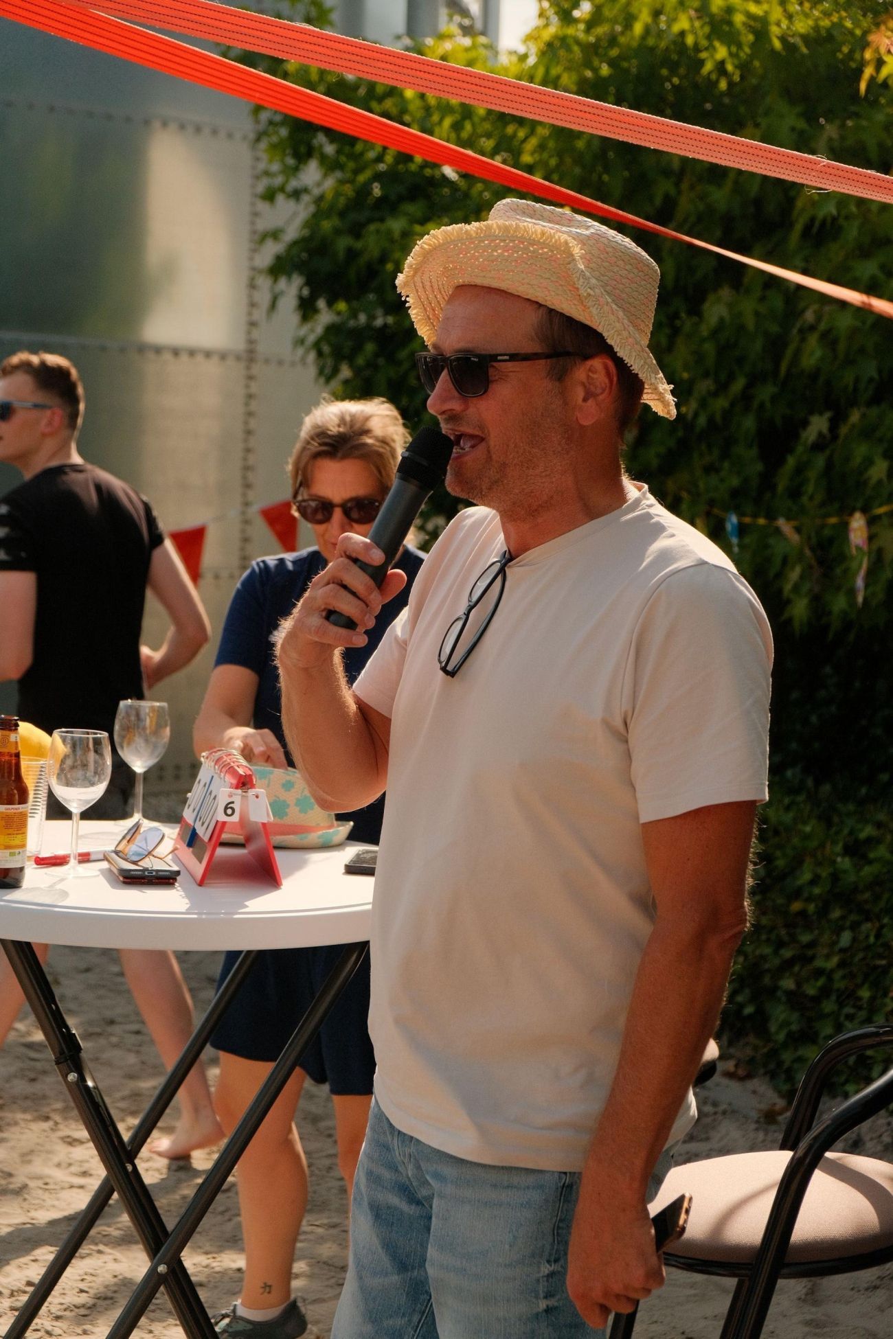 Jurgen during the volleybaltournament