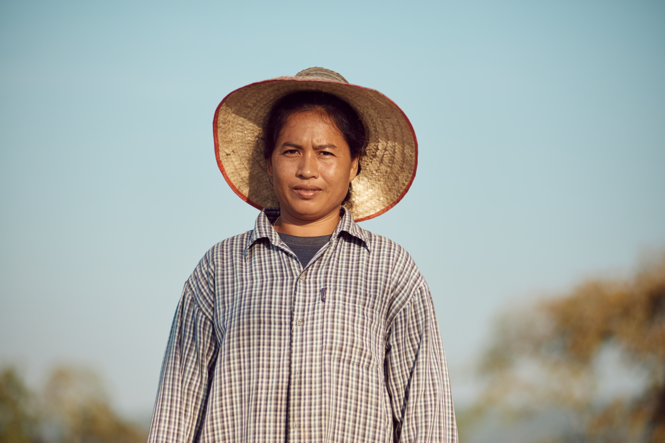 Organic rice farmer in Thailand