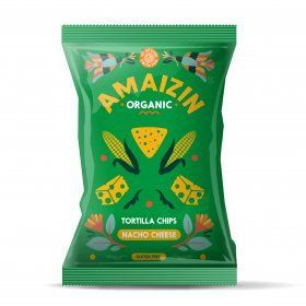 Amaizin Nacho corn chips org. 10x150gr