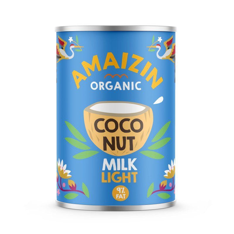 Amaizin Coconutmilk light 9% organic 6x400ml