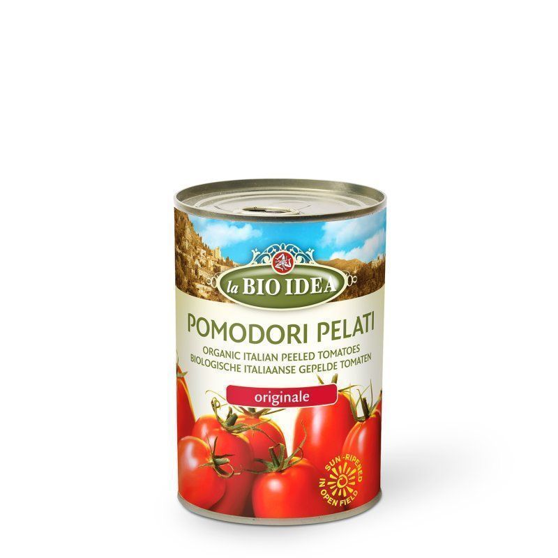LBI Peeled tomatoes tin org. 12x400g